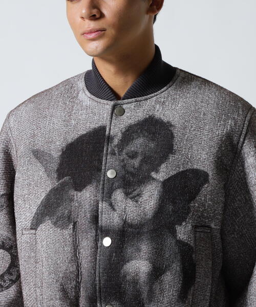 MASU(エムエーエスユー)の「MASU/エムエーエスユー/ANGEL BOMBER JACKET/M25F9BL003(スタジャン・メンズ・グレー・46)」の11枚目の写真