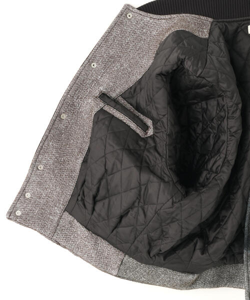 MASU(エムエーエスユー)の「MASU/エムエーエスユー/ANGEL BOMBER JACKET/M25F9BL003(スタジャン・メンズ・グレー・46)」の4枚目の写真