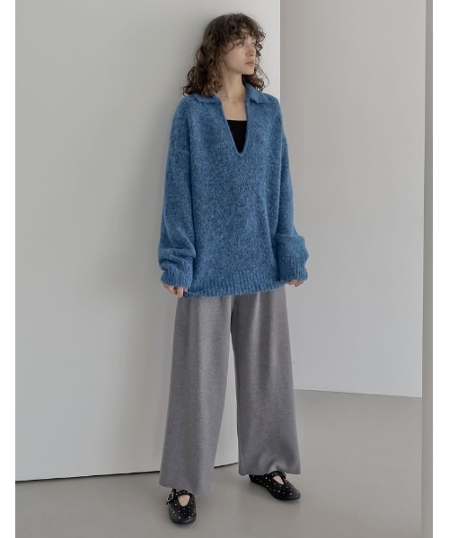 セール】[新色追加][2025AW COLLECTION]起毛ブークレニットホック付き