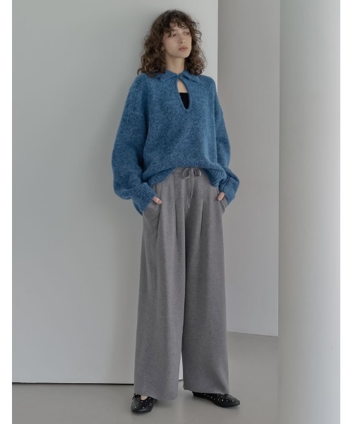 セール】[新色追加][2025AW COLLECTION]起毛ブークレニットホック付き