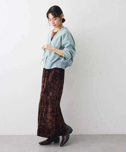CRAFT STANDARD BOUTIQUE(クラフトスタンダードブティック)の「クラッシュベロアサイドスリットスカート(スカート・レディース・オフホワイト/グレー/ブラウン・FREE)」の10枚目の写真