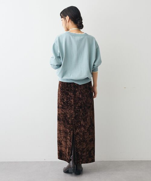 CRAFT STANDARD BOUTIQUE(クラフトスタンダードブティック)の「クラッシュベロアサイドスリットスカート(スカート・レディース・オフホワイト/グレー/ブラウン・FREE)」の11枚目の写真