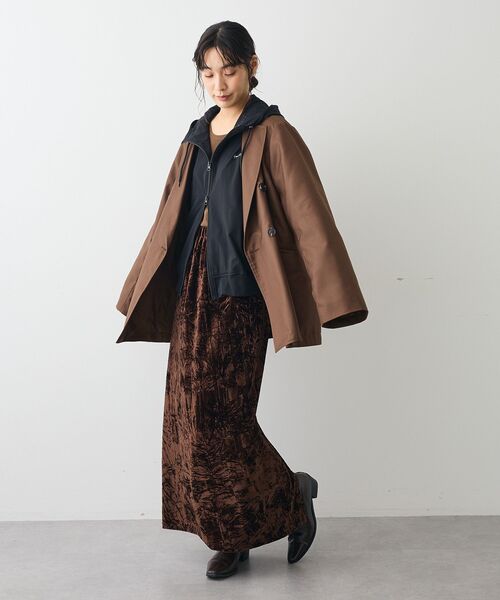 CRAFT STANDARD BOUTIQUE(クラフトスタンダードブティック)の「クラッシュベロアサイドスリットスカート(スカート・レディース・オフホワイト/グレー/ブラウン・FREE)」の14枚目の写真