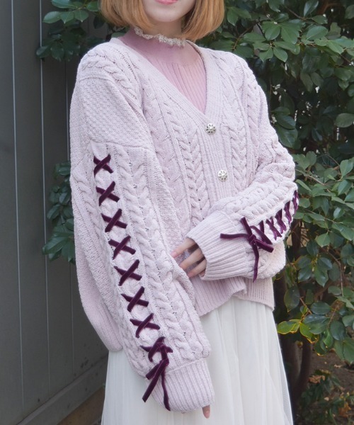 axes femme（アクシーズファム）の「レースアップモールヤーン