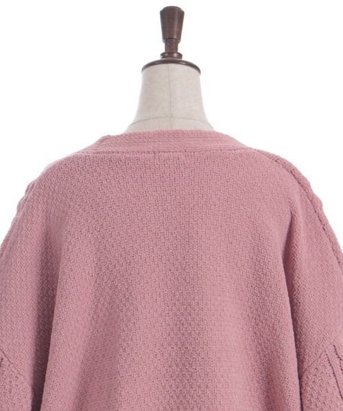 axes femme（アクシーズファム）の「レースアップモールヤーンカーディガン（カーディガン/ボレロ・レディース・ホワイト/ピンク/ミント/ベビーピンク・FREE）」の16枚目の写真