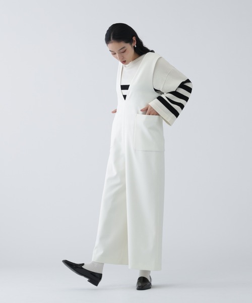 NAVYNAVY（ネイビーネイビー）の「【NAVYNAVY】【ユーティリティー】洗えるウール混前後2WAYボクシーニット（ニット/セーター・レディース・ブルー/グレー/ホワイト系その他/ブルー系その他・ﾌﾘ-）」の7枚目の写真