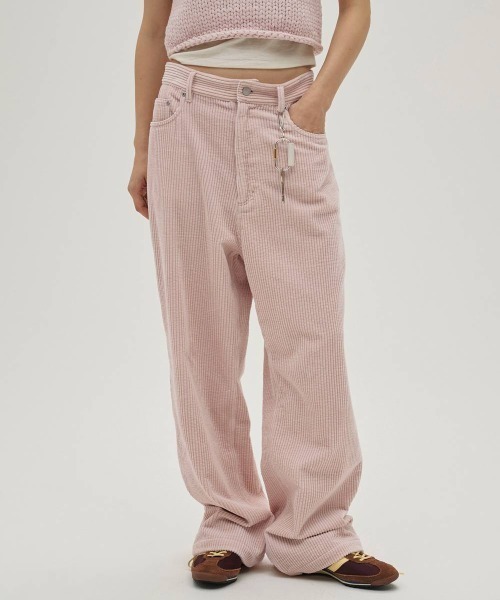 TODAYFUL（トゥデイフル）の「TODAYFUL　Chunky Corduroy Pants チャンキーコーデュロイパンツ/12610703（その他パンツ・レディース・ベビーピンク・36）」の8枚目の写真