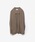 ATTACHMENT�i�A�^�b�`�����g�j�́u�R�b�g�� �_�u���t�F�C�X �J���[���X�J�[�f�B�K�� / COTTON DOUBLE FACE COLLARLESS CARDIGAN�i�J�[�f�B�K��/�{�����j�v�b�_�[�N�x�[�W��