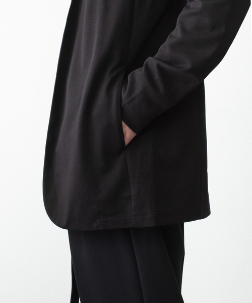 ATTACHMENT（アタッチメント）の「コットン ダブルフェイス カラーレスカーディガン / COTTON DOUBLE FACE COLLARLESS CARDIGAN（カーディガン/ボレロ・メンズ・ブラウン/ダークベージュ/ダークグレー/ブラック・3/2/1）」の9枚目の写真