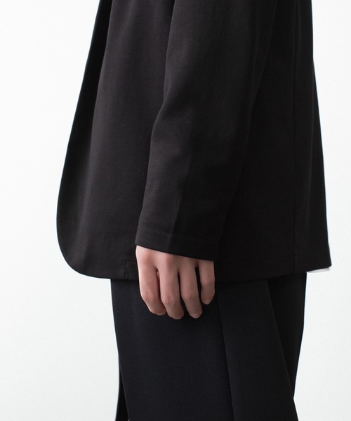 ATTACHMENT（アタッチメント）の「コットン ダブルフェイス カラーレスカーディガン / COTTON DOUBLE FACE COLLARLESS CARDIGAN（カーディガン/ボレロ・メンズ・ブラウン/ダークベージュ/ダークグレー/ブラック・3/2/1）」の11枚目の写真