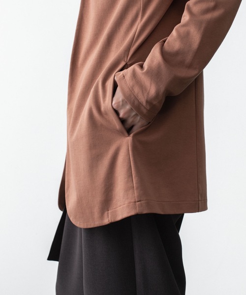 ATTACHMENT(アタッチメント)の「コットン ダブルフェイス カラーレスカーディガン / COTTON DOUBLE FACE COLLARLESS CARDIGAN(カーディガン/ボレロ・メンズ・ブラウン/ダークベージュ/ダークグレー/ブラック・3/2/1)」の18枚目の写真