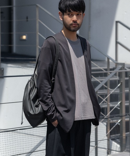 ATTACHMENT(アタッチメント)の「コットン ダブルフェイス カラーレスカーディガン / COTTON DOUBLE FACE COLLARLESS CARDIGAN(カーディガン/ボレロ・メンズ・ブラウン/ダークベージュ/ダークグレー/ブラック・3/2/1)」の20枚目の写真