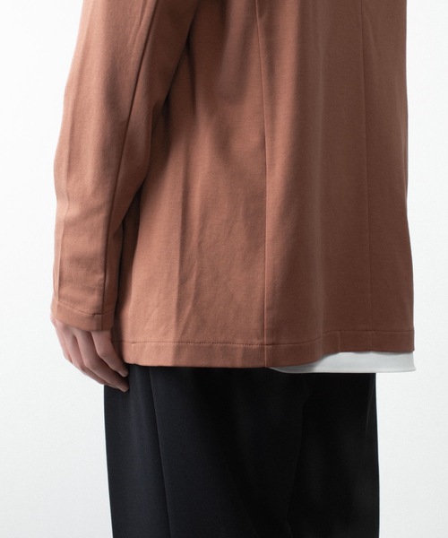 ATTACHMENT（アタッチメント）の「コットン ダブルフェイス カラーレスカーディガン / COTTON DOUBLE FACE COLLARLESS CARDIGAN（カーディガン/ボレロ・メンズ・ブラウン/ダークベージュ/ダークグレー/ブラック・3/2/1）」の19枚目の写真