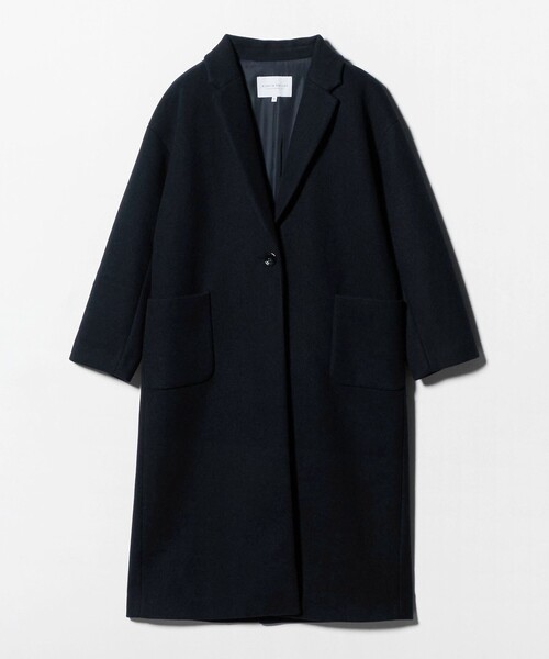 セール】ニットメルトン チェスターコート ＜A DAY IN THE LIFE