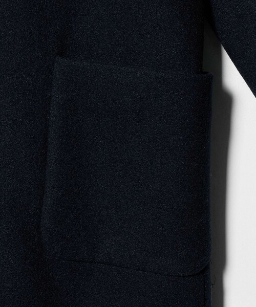 A DAY IN THE LIFE UNITED ARROWS（アデイインザライフユナイテッドアローズ）の「ニットメルトン チェスターコート ＜A DAY IN THE LIFE＞（チェスターコート・レディース・ネイビー/その他2/その他1/ナチュラル・M/S）」の14枚目の写真