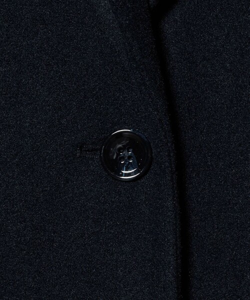 A DAY IN THE LIFE UNITED ARROWS（アデイインザライフユナイテッドアローズ）の「ニットメルトン チェスターコート ＜A DAY IN THE LIFE＞（チェスターコート・レディース・ネイビー/その他2/その他1/ナチュラル・M/S）」の16枚目の写真