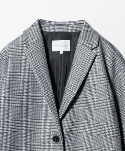 A DAY IN THE LIFE UNITED ARROWS（アデイインザライフユナイテッドアローズ）の「ニットメルトン チェスターコート ＜A DAY IN THE LIFE＞（チェスターコート・レディース・ネイビー/その他2/その他1/ナチュラル・M/S）」の18枚目の写真