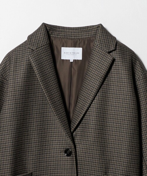 A DAY IN THE LIFE UNITED ARROWS（アデイインザライフユナイテッドアローズ）の「ニットメルトン チェスターコート ＜A DAY IN THE LIFE＞（チェスターコート・レディース・ネイビー/その他2/その他1/ナチュラル・M/S）」の22枚目の写真