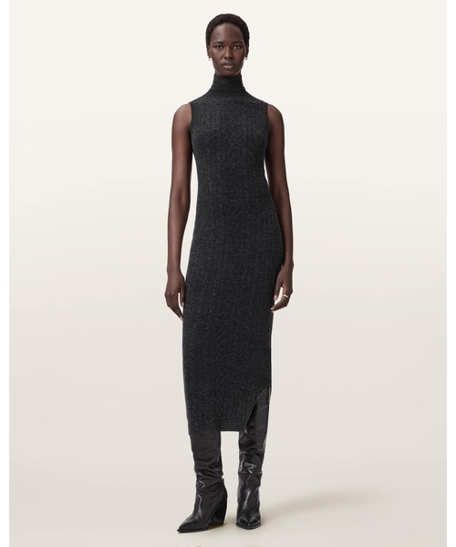 ALLSAINTS(オールセインツ)の「SABINE 2-IN-1 MAXI DRESS | SABINE 2-IN-1 マキシ ドレス・ワンピース(ワンピース・レディース・チャコールグレー・XS/S/M/L)」の6枚目の写真