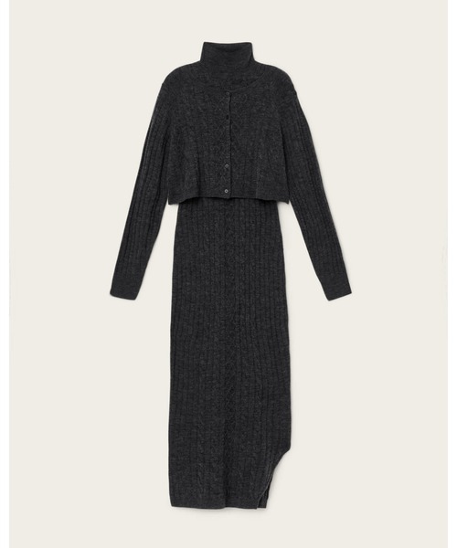 ALLSAINTS(オールセインツ)の「SABINE 2-IN-1 MAXI DRESS | SABINE 2-IN-1 マキシ ドレス・ワンピース(ワンピース・レディース・チャコールグレー・XS/S/M/L)」の8枚目の写真