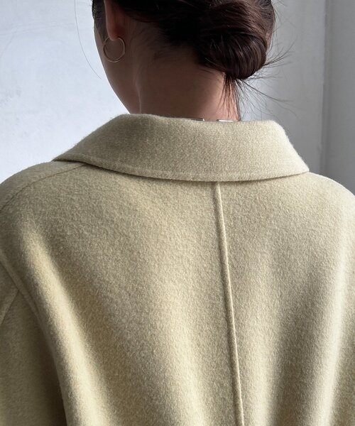 DouDou（ドゥドゥ）の「ビーバーロングコート（その他アウター・レディース・ベージュ/ネイビー/イエロー・FREE）」の13枚目の写真