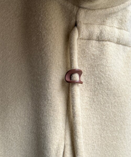 DouDou（ドゥドゥ）の「ビーバーロングコート（その他アウター・レディース・ベージュ/ネイビー/イエロー・FREE）」の7枚目の写真