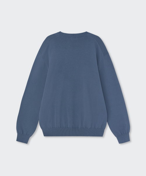 MUSINSA STANDARD（ムシンサスタンダード）の「ウォッシャブルスーピマコットンクルーネックニット[ブルーグレー]（ニット/セーター・メンズ・その他・XX-LARGE/SMALL/MEDIUM/LARGE/X-LARGE）」の14枚目の写真