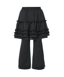 FLAREUP（フレアアップ）の「3-Layered Ruffle Skirt Pants (FL-260_Black)（その他パンツ）」