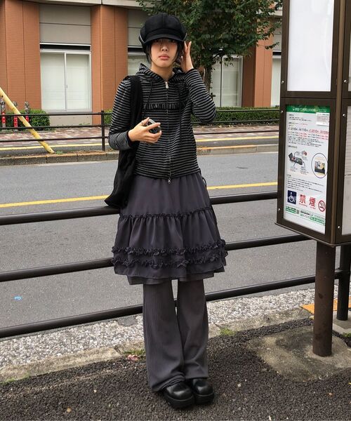 FLAREUP(フレアアップ)の「3-Layered Ruffle Skirt Pants (FL-260_Black)(その他パンツ・レディース・ブラック・OS)」の22枚目の写真