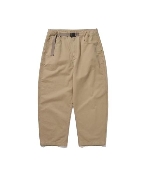 HISHANDER（ヒズハンダー）の「BELTED WIDE CHINO PANTS [Beige]（その他パンツ・レディース・その他・2/3/1）」の2枚目の写真