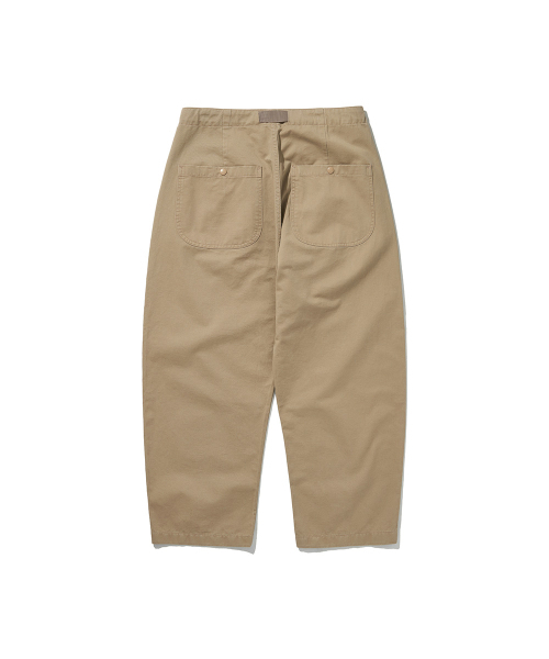 HISHANDER（ヒズハンダー）の「BELTED WIDE CHINO PANTS [Beige]（その他パンツ・レディース・その他・2/3/1）」の3枚目の写真
