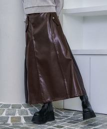 HARE | フェイクレザーサイドジップナロースカート(HARE)(スカート)