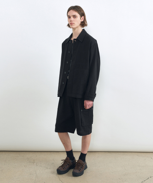 INSILENCE(インサイロンス)の「リネンフレンチワークジャケットBLACK(デニムジャケット・レディース・その他・SMALL/MEDIUM/LARGE)」の3枚目の写真