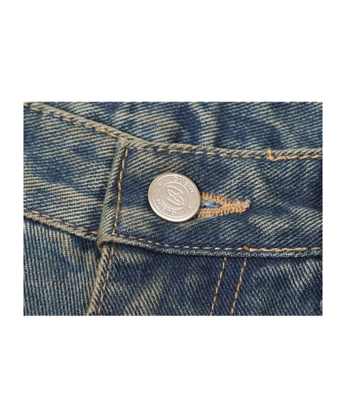 GUBIN(グビン)の「マックスワイドベルトデニムパンツ(デニムパンツ・レディース・その他・LARGE/SMALL/MEDIUM)」の6枚目の写真