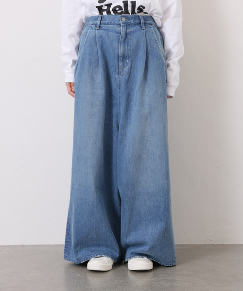 JOURNAL STANDARD LUXE(ジャーナルスタンダード ラックス)の「12OZデニム ライズパンツ(デニムパンツ・レディース・ブルー・SMALL/MEDIUM)」の3枚目の写真