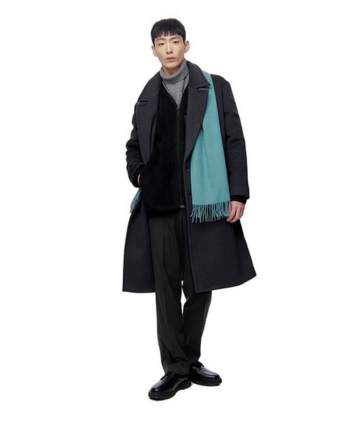 MUSINSA STANDARD（ムシンサスタンダード）の「セミワイドヒドンバンディングスラックス [ダークグレー]（スラックス・メンズ・その他・40/38/42/36/34/32/30/31/33/26/27/28/29）」の8枚目の写真