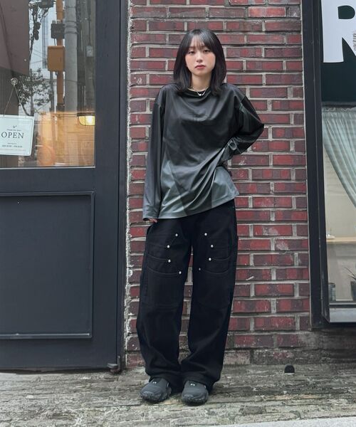 NOMANUAL(NOMANUAL)の「A.P WORK PANTS - CHARCOAL(デニムパンツ・レディース・その他・SMALL/MEDIUM/LARGE)」の17枚目の写真