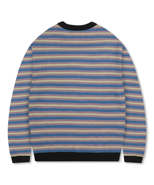 XTONZ(エクストーンズ)の「XTK162 サンセットストライププルオーバーニット (ブルー)(ニット/セーター・メンズ・その他・LARGE/MEDIUM)」の6枚目の写真