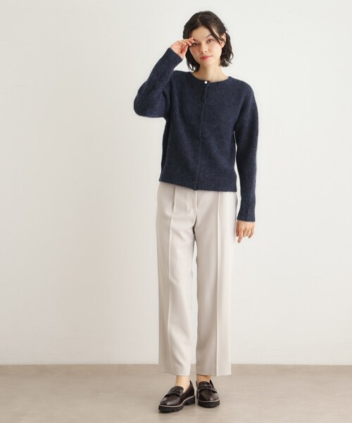 LAURA ASHLEY（ローラアシュレイ）の「【人気デザイン！アルパカ混／ビジュー付き】ニットカーディガン（カーディガン/ボレロ・レディース・サックスブルー/オフホワイト/ライトグレー/パープル/ネイビー・40/38）」の20枚目の写真