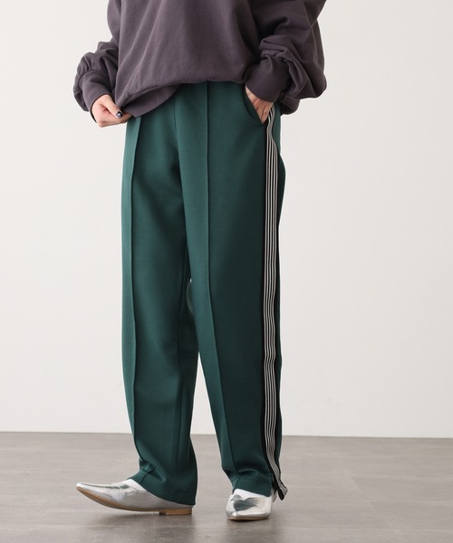 OMNES(オムネス)の「ダンボールニットライン入りトラックパンツ(その他パンツ・レディース・グリーン・L/M)」の13枚目の写真