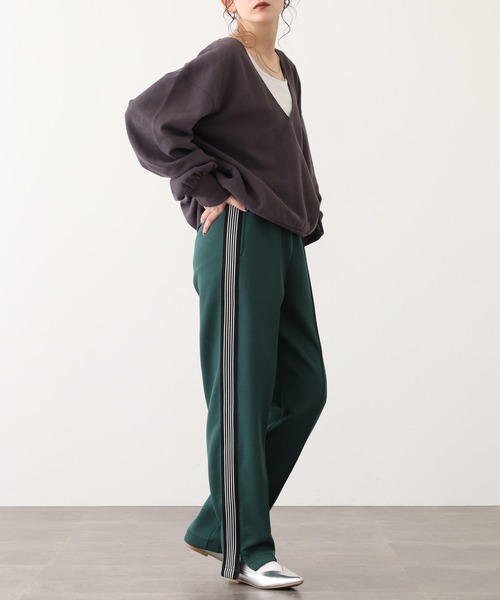 OMNES(オムネス)の「ダンボールニットライン入りトラックパンツ(その他パンツ・レディース・グリーン・L/M)」の10枚目の写真