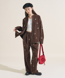 FREAK'S STORE（フリークスストア）の「＜セットアップ対応＞ベロアライク フラット コーデュロイ 小花柄シャツ（シャツ/ブラウス）」