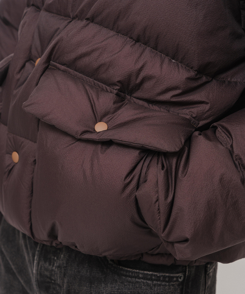 EDIFICE（エディフィス）の「E. MICRO LIP ダウンブルゾン（ダウンジャケット/コート・メンズ・ブラウン/ブラック・LARGE/MEDIUM）」の16枚目の写真