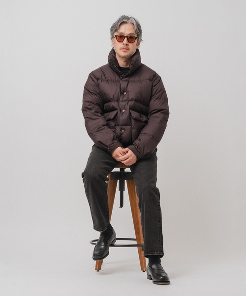 EDIFICE（エディフィス）の「E. MICRO LIP ダウンブルゾン（ダウンジャケット/コート・メンズ・ブラウン/ブラック・LARGE/MEDIUM）」の17枚目の写真