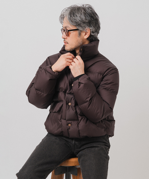 EDIFICE（エディフィス）の「E. MICRO LIP ダウンブルゾン（ダウンジャケット/コート・メンズ・ブラウン/ブラック・LARGE/MEDIUM）」の19枚目の写真