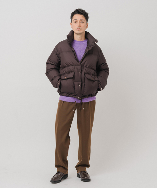 EDIFICE（エディフィス）の「E. MICRO LIP ダウンブルゾン（ダウンジャケット/コート・メンズ・ブラウン/ブラック・LARGE/MEDIUM）」の9枚目の写真