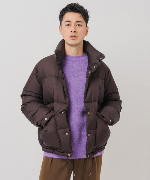 EDIFICE（エディフィス）の「E. MICRO LIP ダウンブルゾン（ダウンジャケット/コート・メンズ・ブラウン/ブラック・LARGE/MEDIUM）」の12枚目の写真