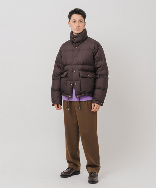 EDIFICE（エディフィス）の「E. MICRO LIP ダウンブルゾン（ダウンジャケット/コート・メンズ・ブラウン/ブラック・LARGE/MEDIUM）」の7枚目の写真
