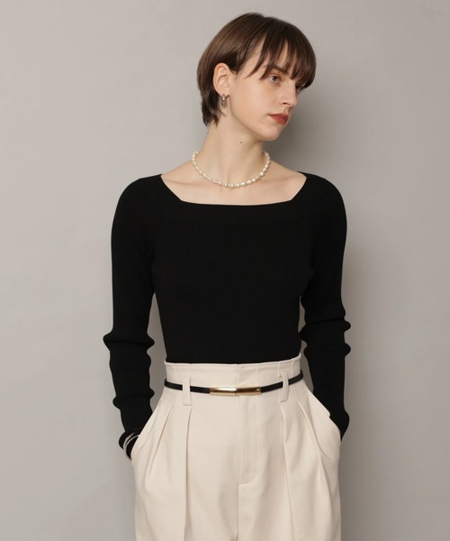 美品●CADUNE カデュネ●ゴールド釦 カノコ柄 ニット ベスト●ブラック 黒 CADUNE（カデュネ）の「カノコ柄ベスト（ニット/セーター）」 - WEAR