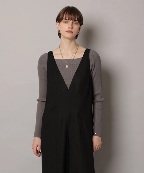 CADUNE（カデュネ）の「デコルテニット（ニット/セーター・レディース・チャコールグレー/ピンクベージュ/ブラック/ホワイト/ベージュ・38）」の15枚目の写真